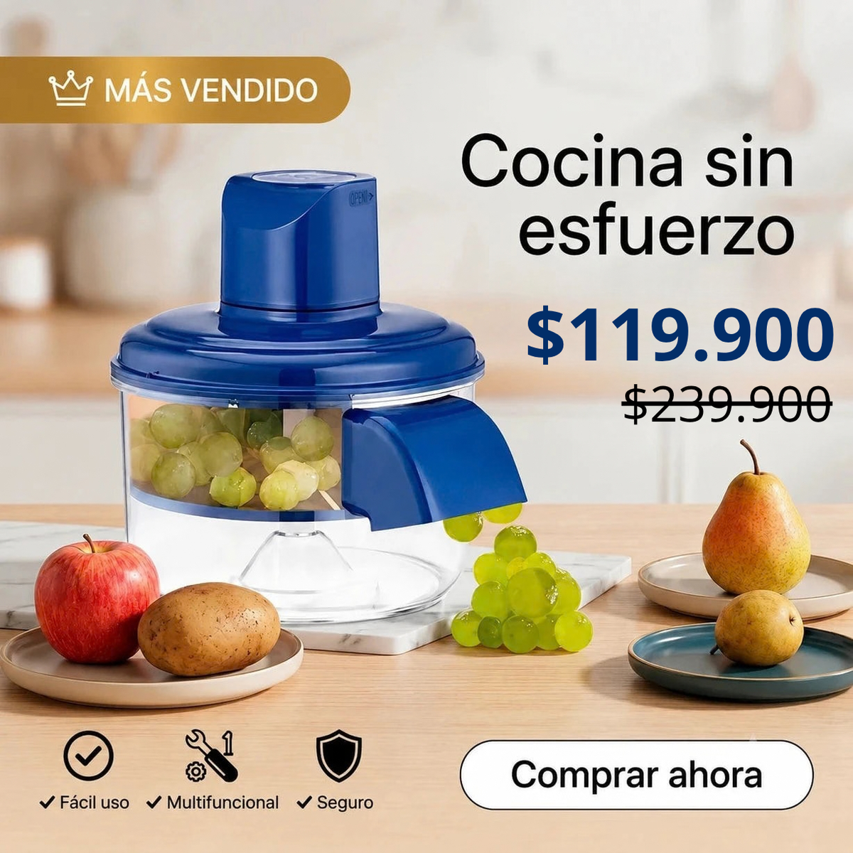 Pelador Automático de frutas y verduras