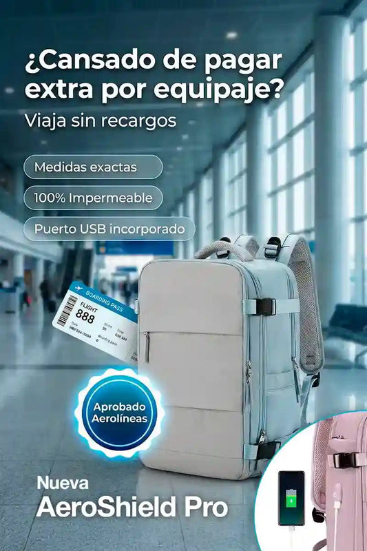 Maleta Aeroshield Pro USB - Viajes cómodos y seguros