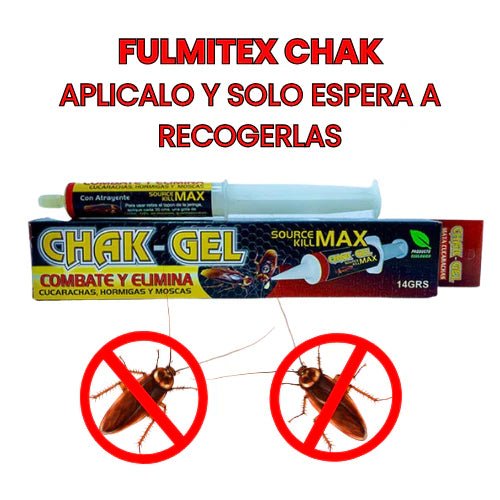 FULMITEX Chak Exterminador de Cucarachas y Hormigas - [PROMOCIÓN DISPONIBLE SOLO HOY]