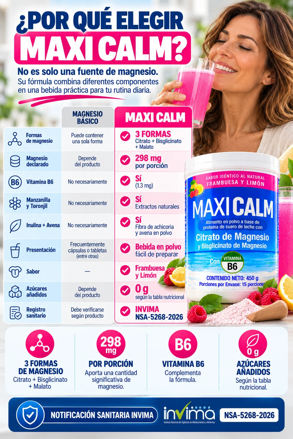 Suplemento de Magnesio Maxi Calm - Para tu bienestar diario - Imagen 13