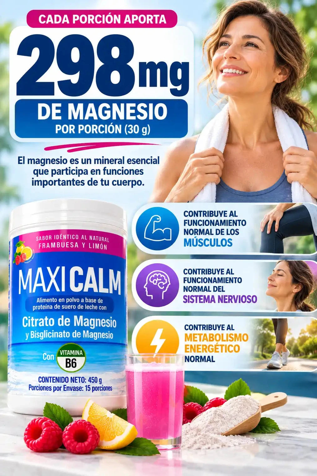 Suplemento de Magnesio Maxi Calm - Para tu bienestar diario - Imagen 6