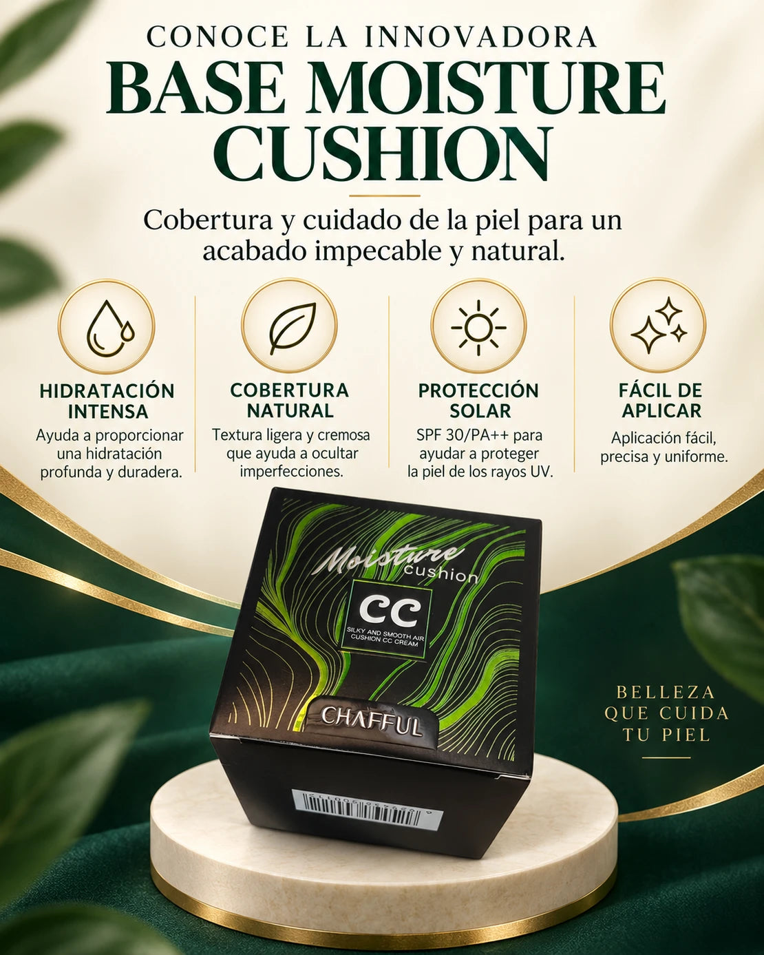 Base Moisture Cushion Original - con acabado natural - Imagen 6