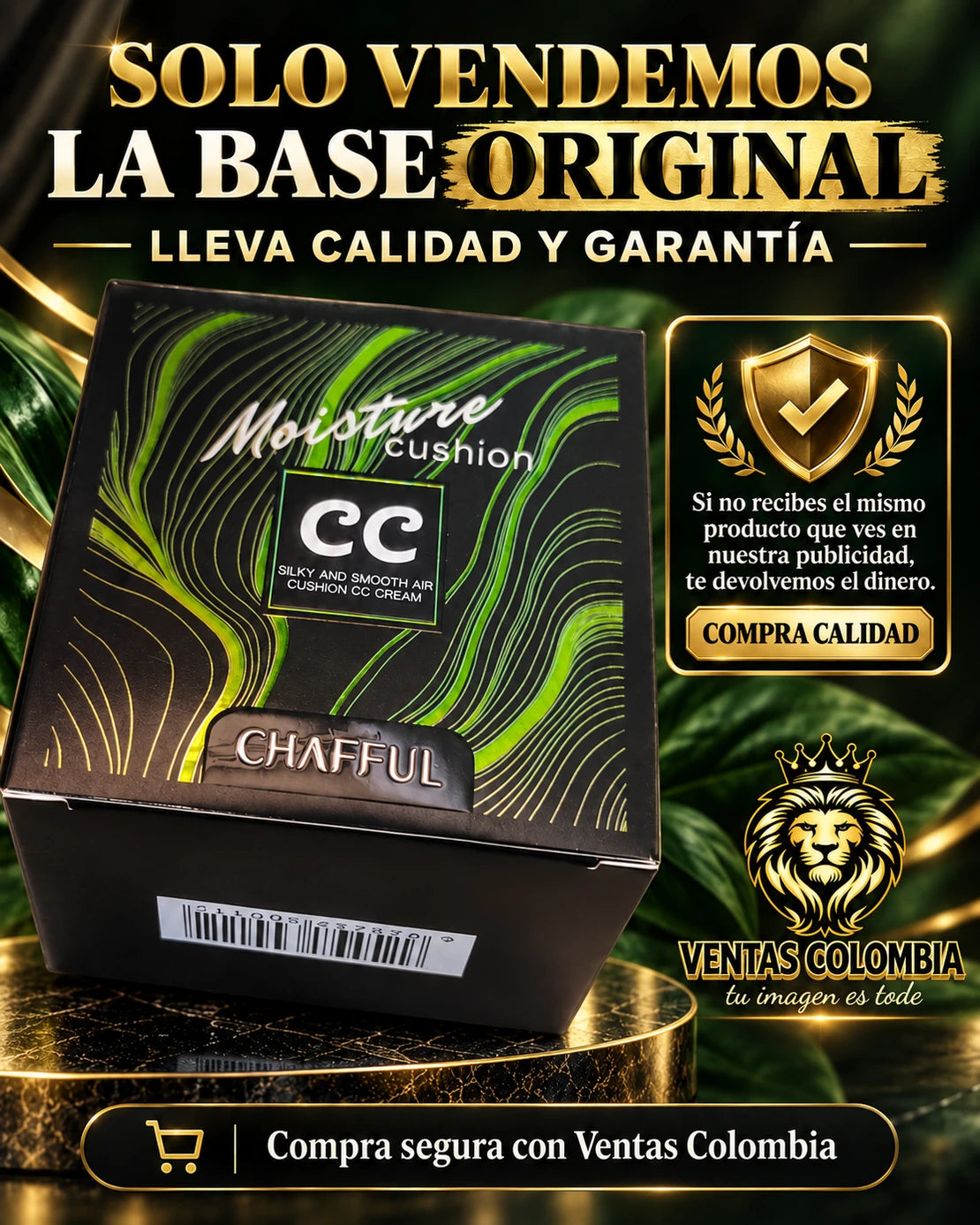 Base Moisture Cushion Original - con acabado natural - Imagen 7