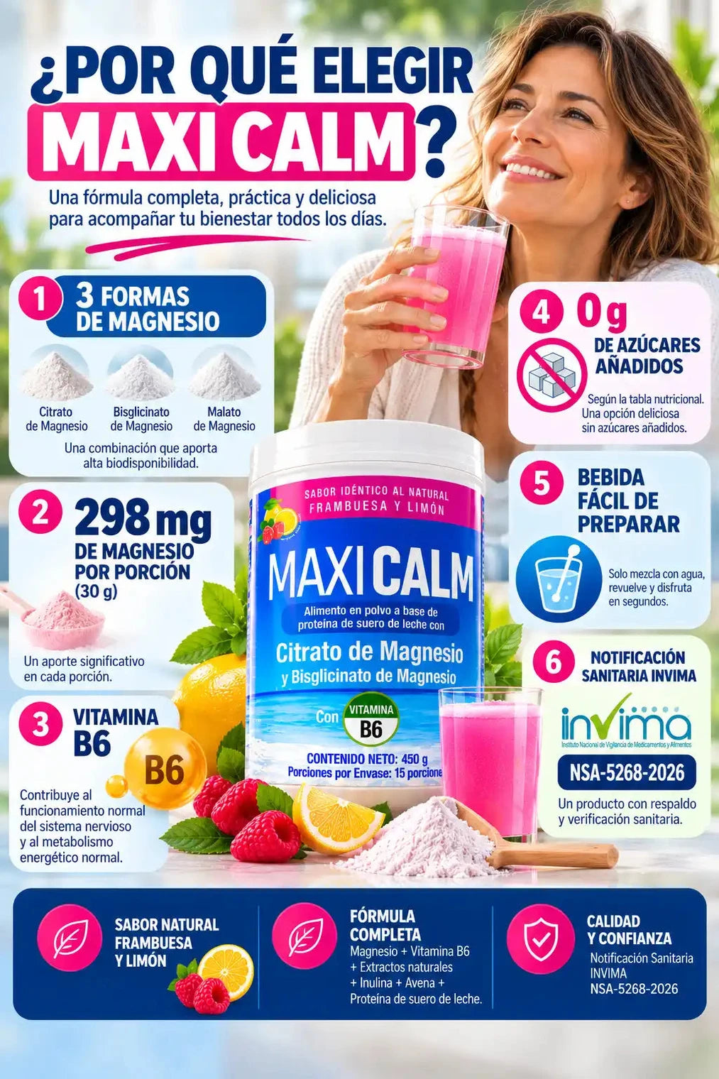 Suplemento de Magnesio Maxi Calm - Para tu bienestar diario - Imagen 8